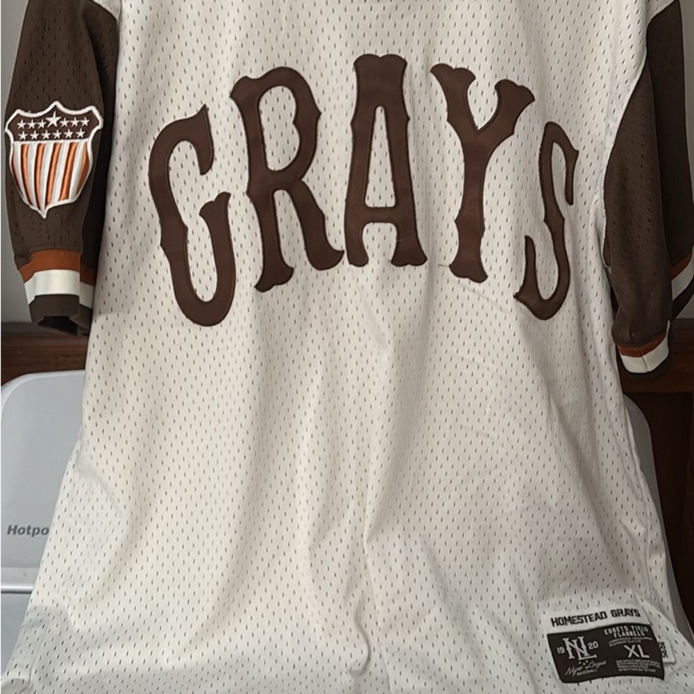 Classic Brown and White Baseball Jersey